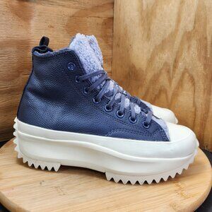 Converse Run Star Hike High Leather Platform Sneakers
